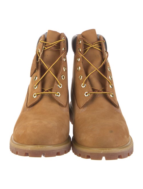 Timberland Nubuck Colorblock Pattern Combat Boots