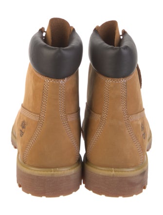 Timberland Nubuck Colorblock Pattern Combat Boots