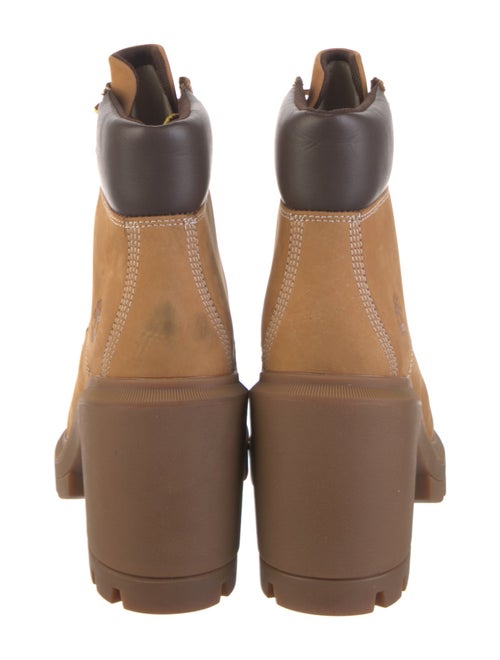 Timberland Leather Colorblock Pattern Lace-Up Boots