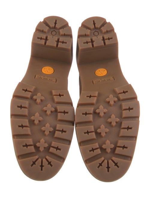 Timberland Leather Colorblock Pattern Lace-Up Boots