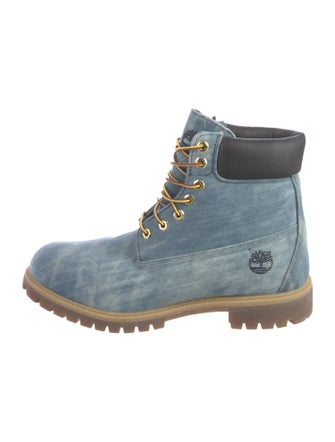 Timberland Suede Printed Lace-Up Boots