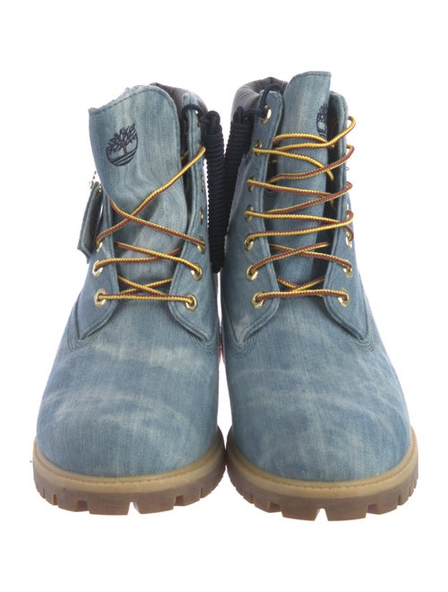 Timberland Suede Printed Lace-Up Boots