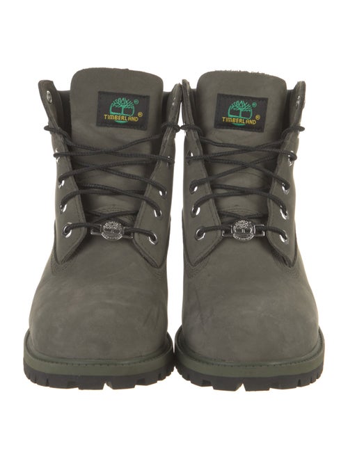 Timberland Nubuck Colorblock Pattern Combat Boots