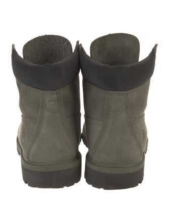 Timberland Nubuck Colorblock Pattern Combat Boots