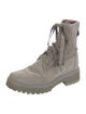 Timberland Suede Leather Trim Embellishment Combat Boots