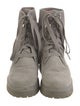 Timberland Suede Leather Trim Embellishment Combat Boots