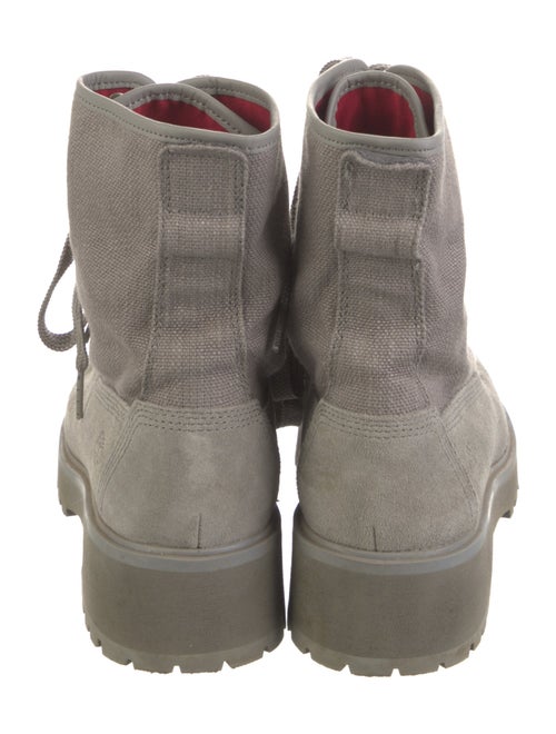 Timberland Suede Leather Trim Embellishment Combat Boots