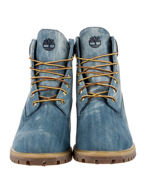 Timberland Suede Printed Lace-Up Boots