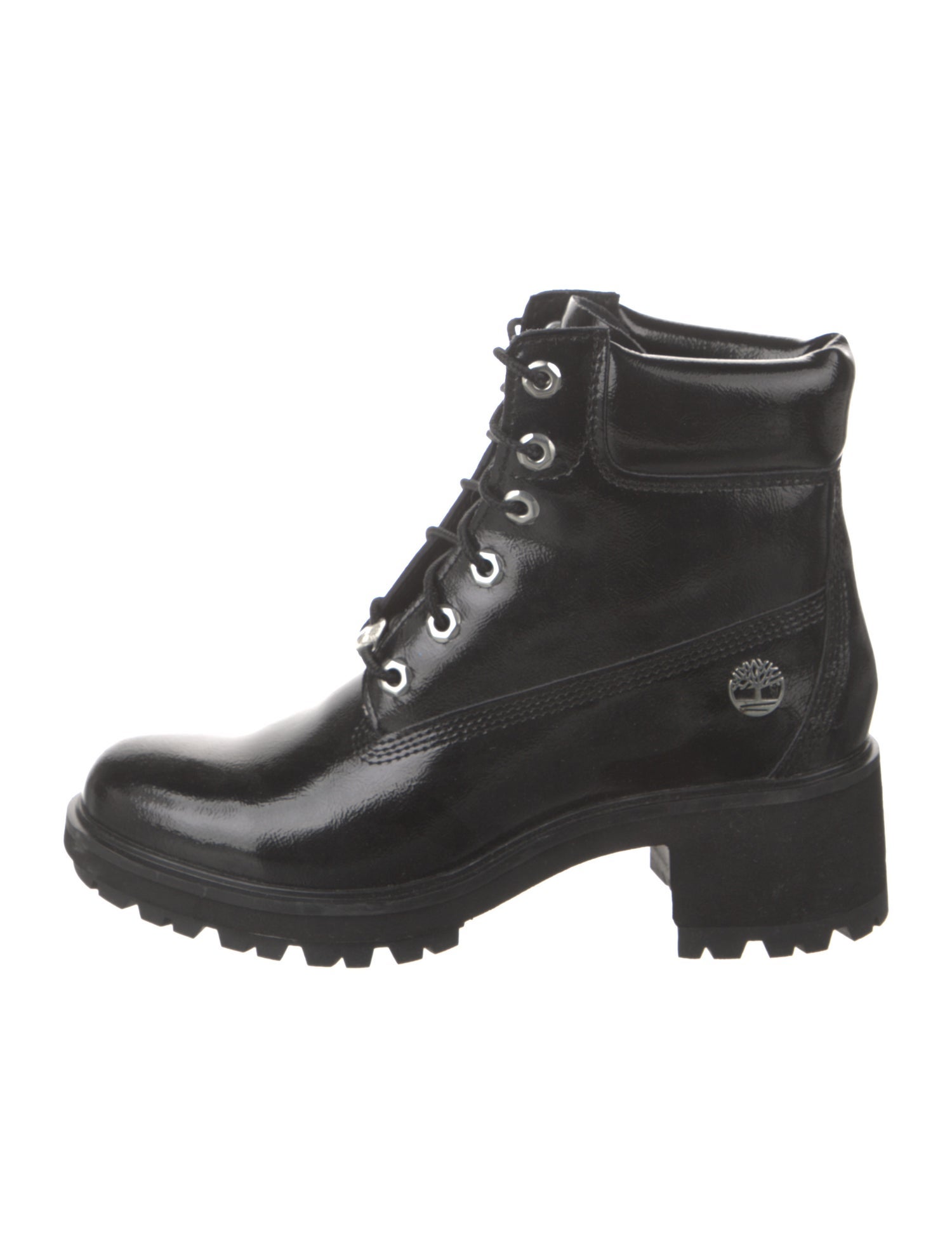 Timberland Patent Leather Combat Boots