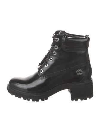 Timberland Patent Leather Combat Boots