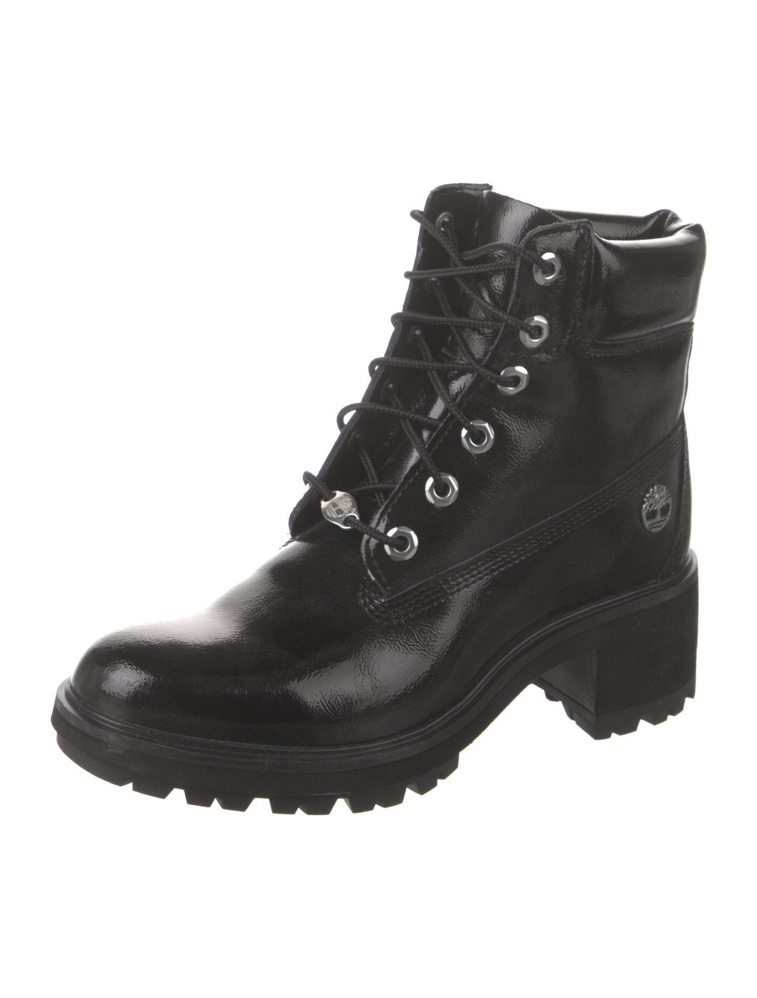 Timberland Patent Leather Combat Boots