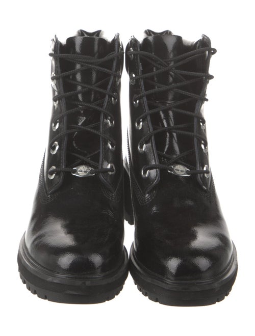 Timberland Patent Leather Combat Boots