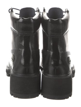 Timberland Patent Leather Combat Boots