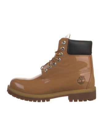 Timberland Nubuck Leather Trim Embellishment Lace-Up Boots