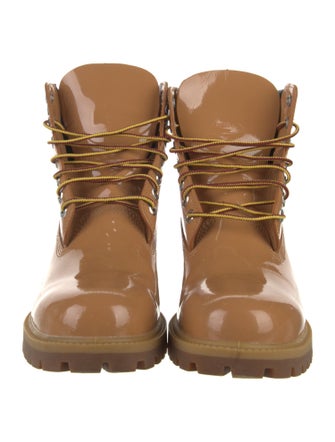 Timberland Nubuck Leather Trim Embellishment Lace-Up Boots