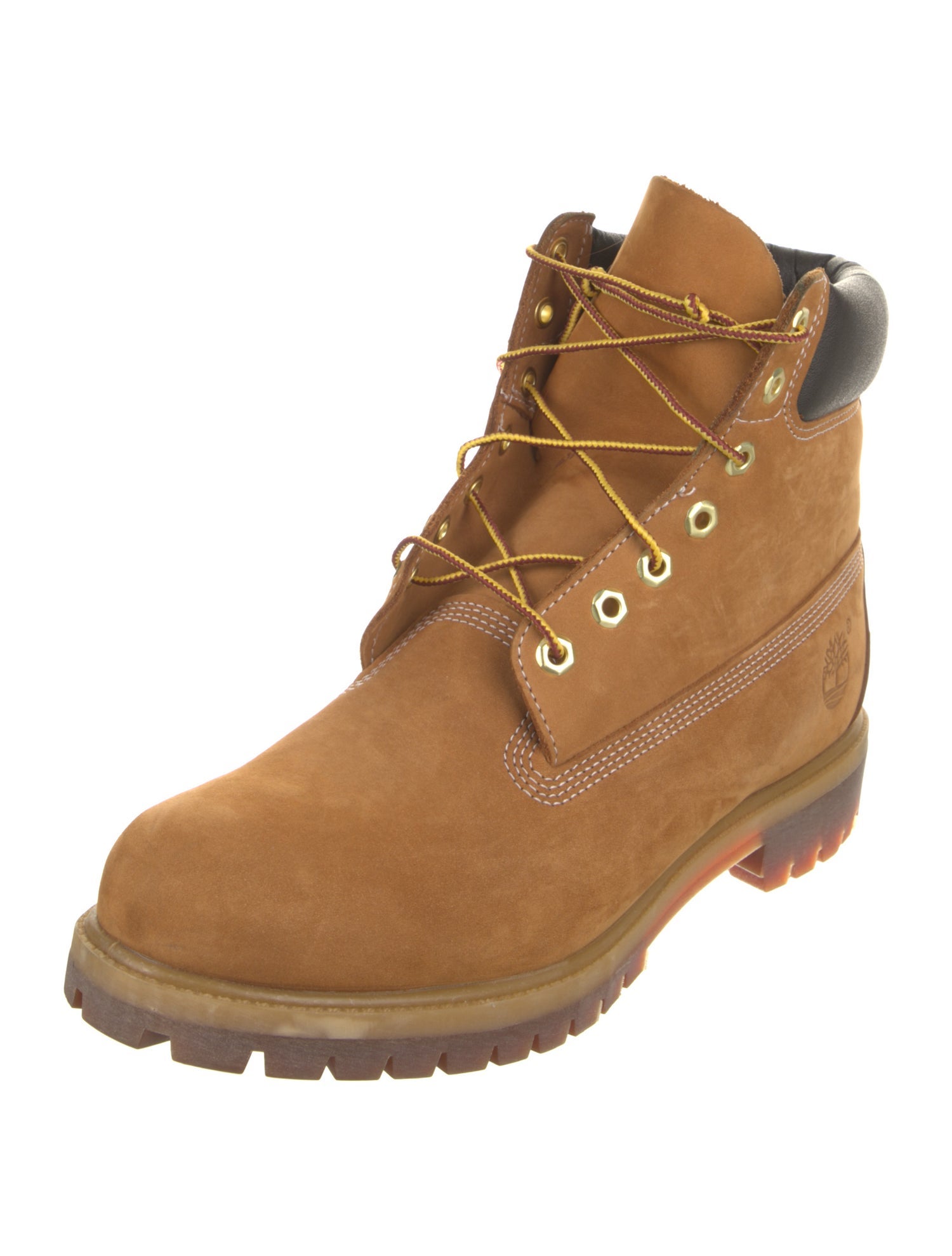 Timberland Nubuck Leather Trim Embellishment Lace-Up Boots