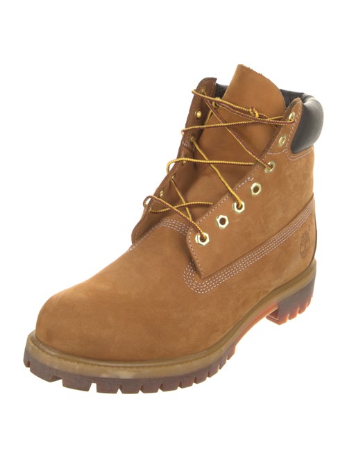 Timberland Nubuck Leather Trim Embellishment Lace-Up Boots