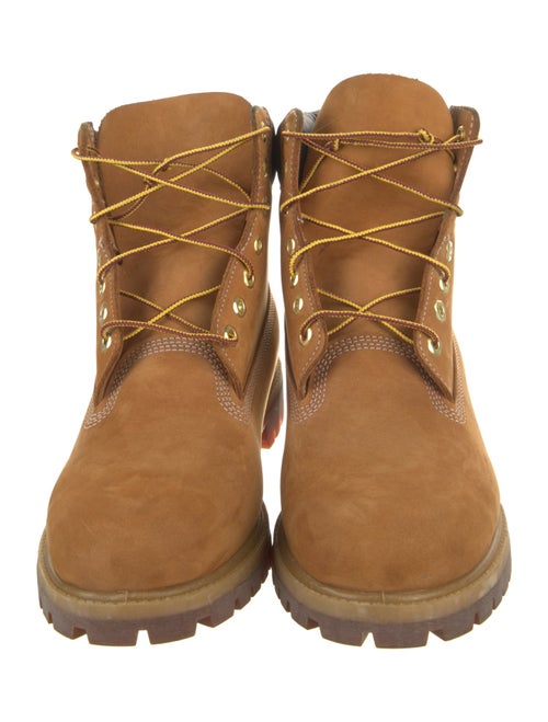 Timberland Nubuck Leather Trim Embellishment Lace-Up Boots