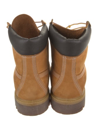 Timberland Nubuck Leather Trim Embellishment Lace-Up Boots