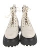 Timberland Leather Colorblock Pattern Combat Boots