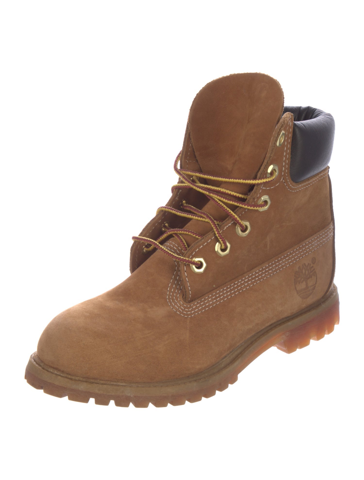 Timberland Suede Colorblock Pattern Combat Boots