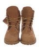 Timberland Suede Colorblock Pattern Combat Boots