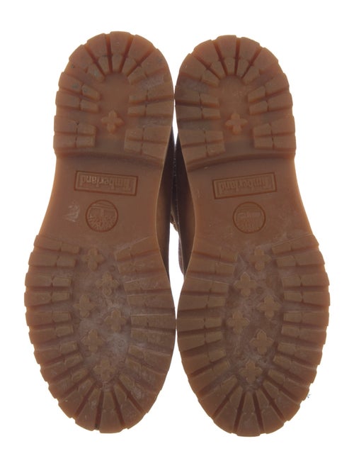 Timberland Suede Colorblock Pattern Combat Boots