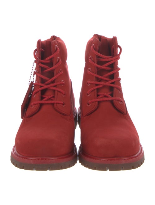 Timberland Nubuck Whipstitch Trim Combat Boots