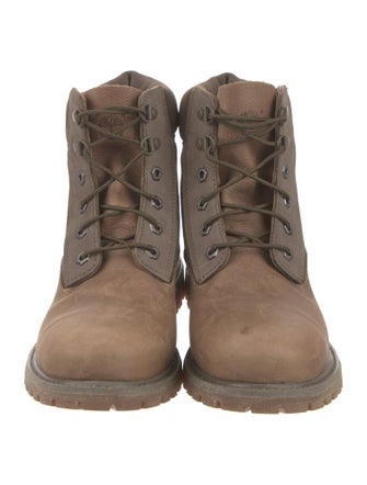 Timberland Nubuck Colorblock Pattern Combat Boots