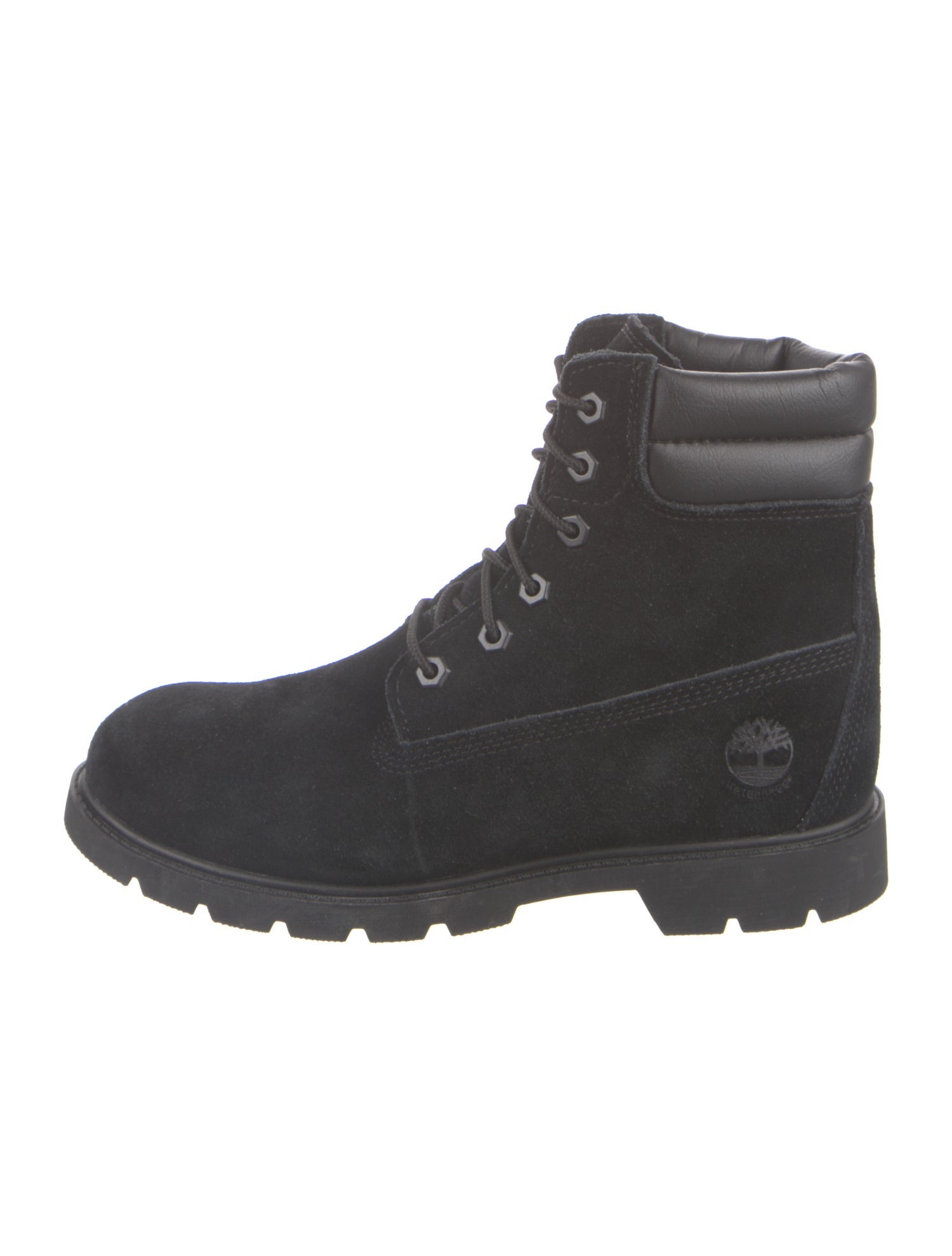 Timberland Suede Leather Trim Embellishment Combat Boots