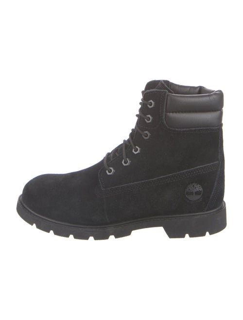 Timberland Suede Leather Trim Embellishment Combat Boots