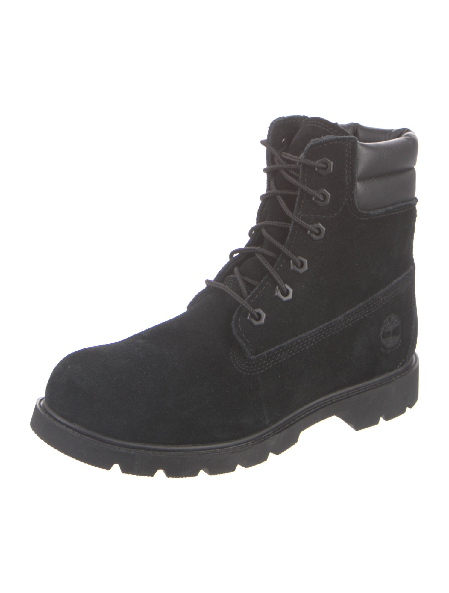 Timberland Suede Leather Trim Embellishment Combat Boots