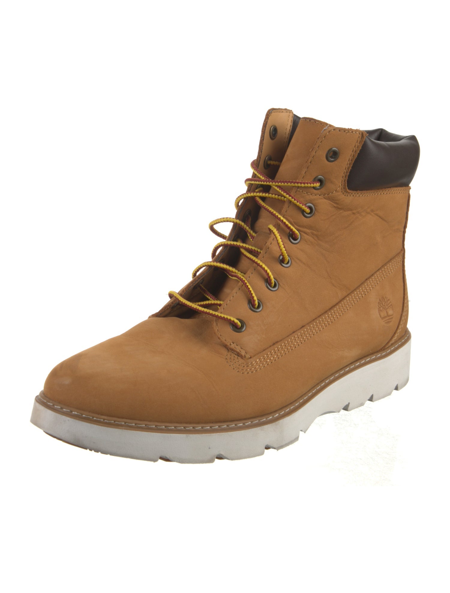 Timberland Nubuck Colorblock Pattern Lace-Up Boots