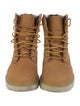 Timberland Leather Colorblock Pattern Lace-Up Boots