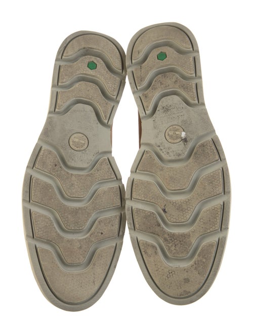 Timberland Leather Colorblock Pattern Lace-Up Boots