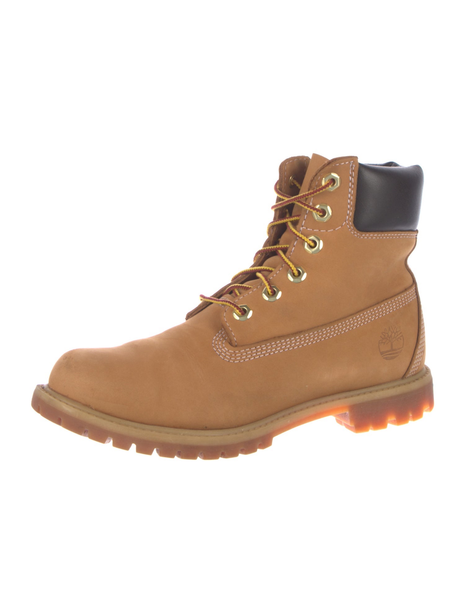 Timberland Suede Colorblock Pattern Combat Boots