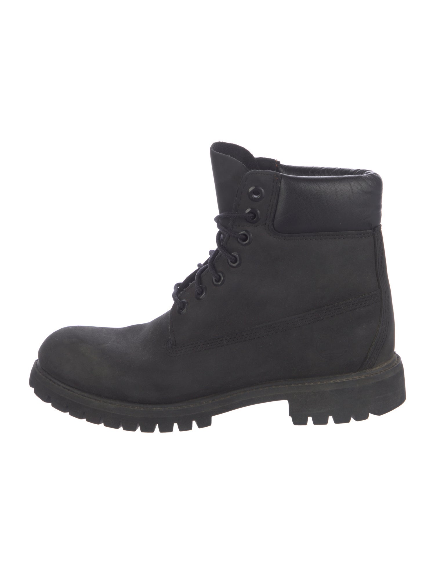Timberland Nubuck Leather Trim Embellishment Lace-Up Boots