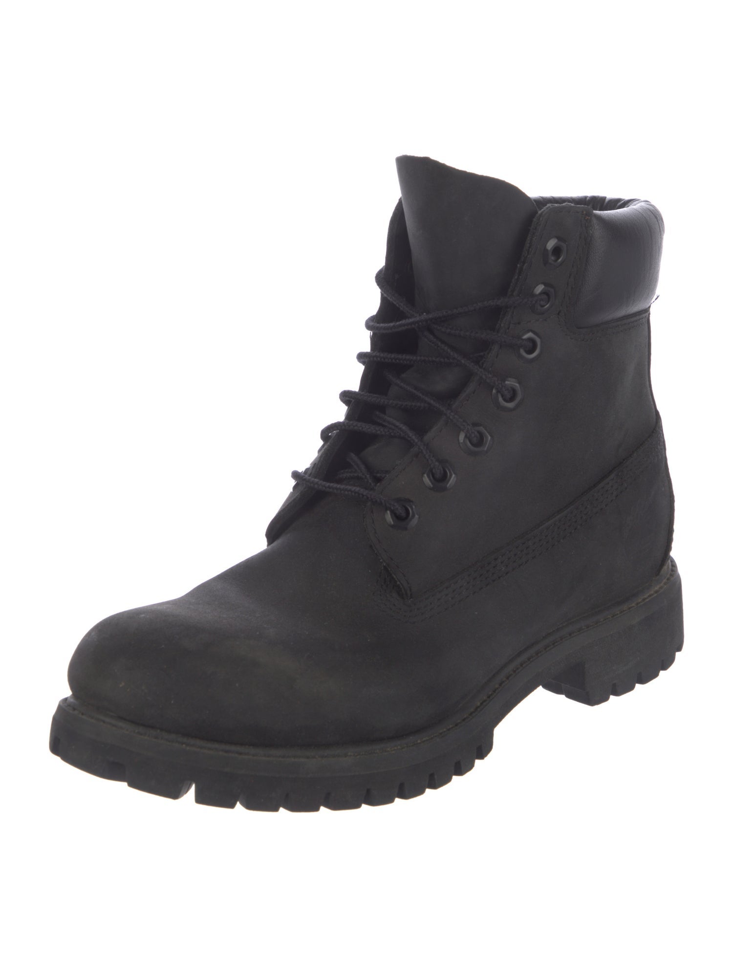Timberland Nubuck Leather Trim Embellishment Lace-Up Boots