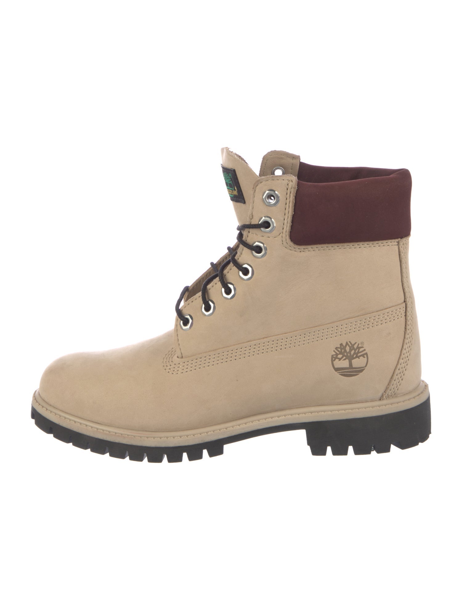 Timberland Nubuck Whipstitch Trim Lace-Up Boots