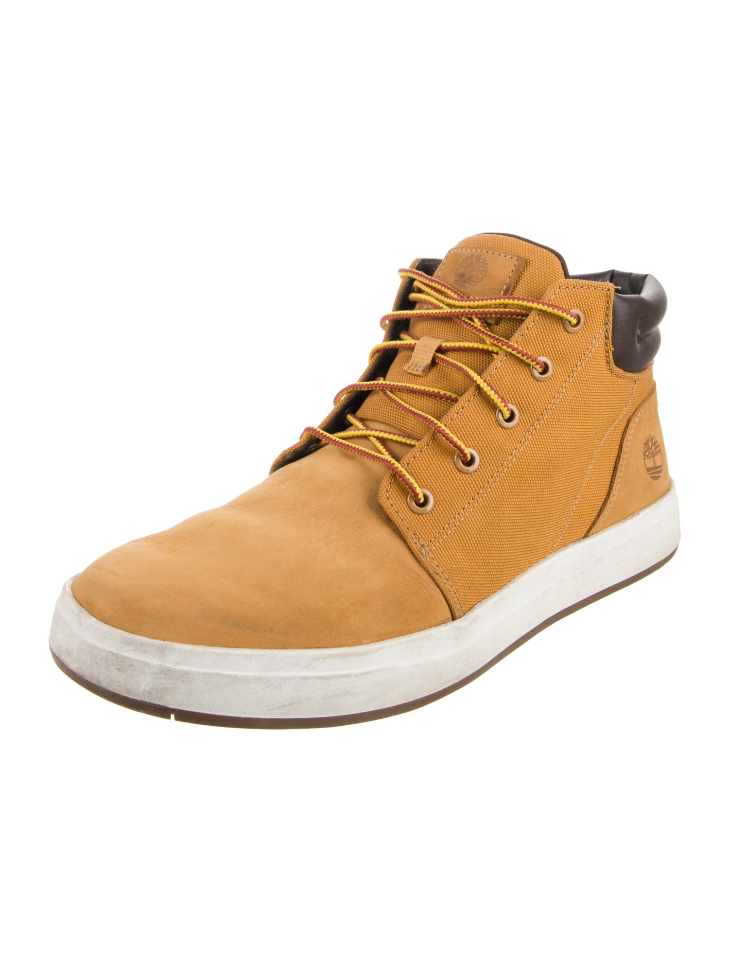 Timberland Suede Colorblock Pattern Sneakers