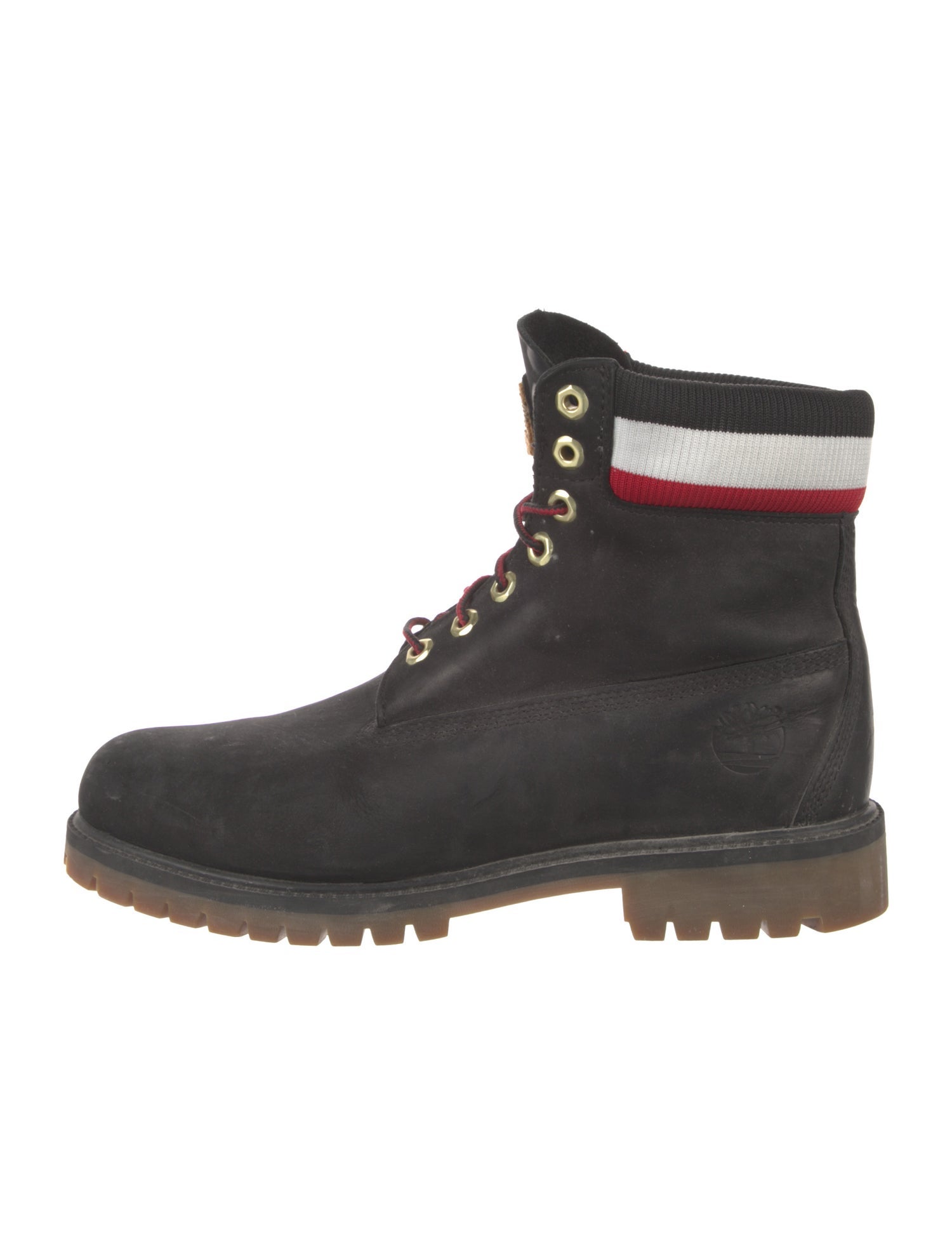 Timberland Nubuck Colorblock Pattern Lace-Up Boots
