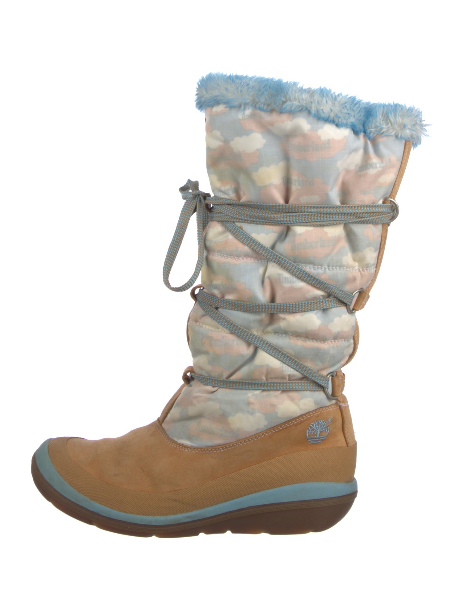 Timberland Suede Printed Lace-Up Boots