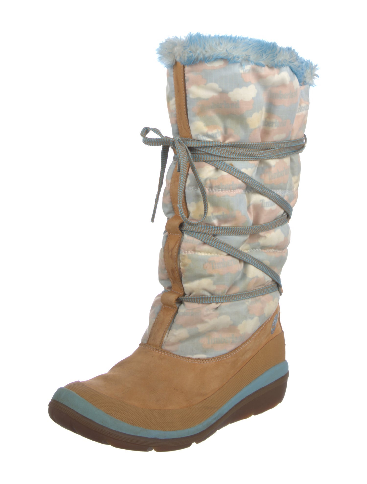 Timberland Suede Printed Lace-Up Boots