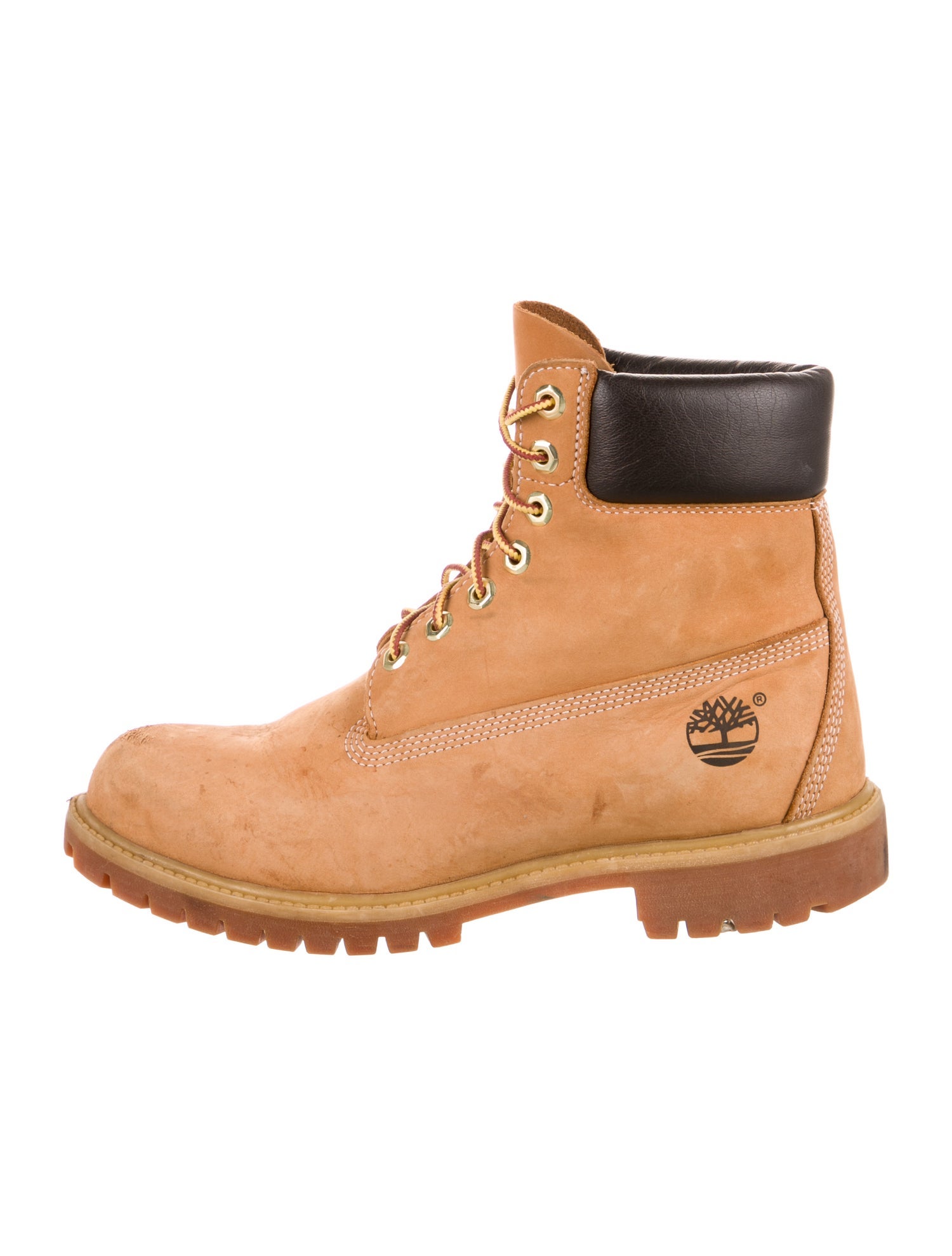 Timberland Nubuck Colorblock Pattern Lace-Up Boots