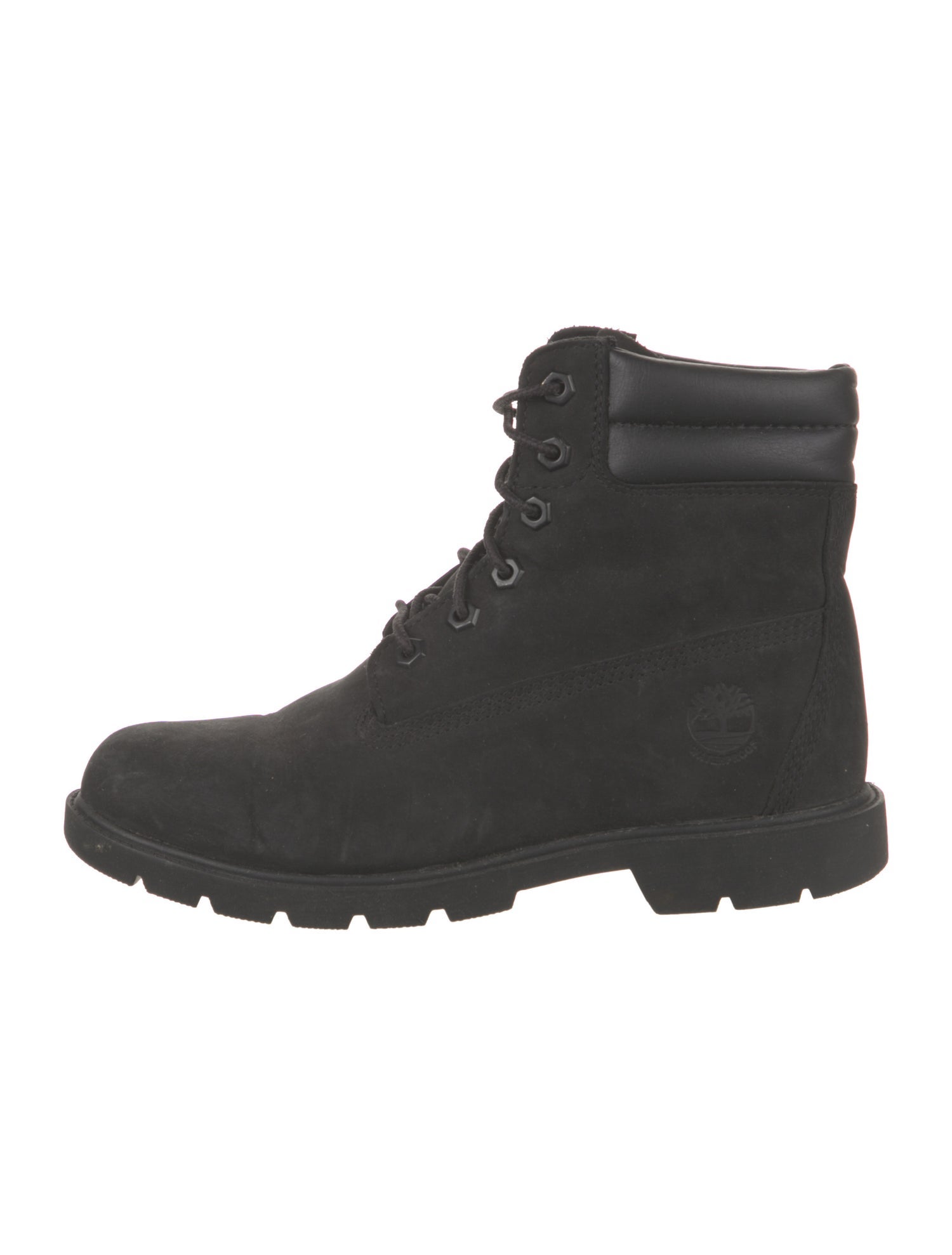 Timberland Suede Leather Trim Embellishment Combat Boots