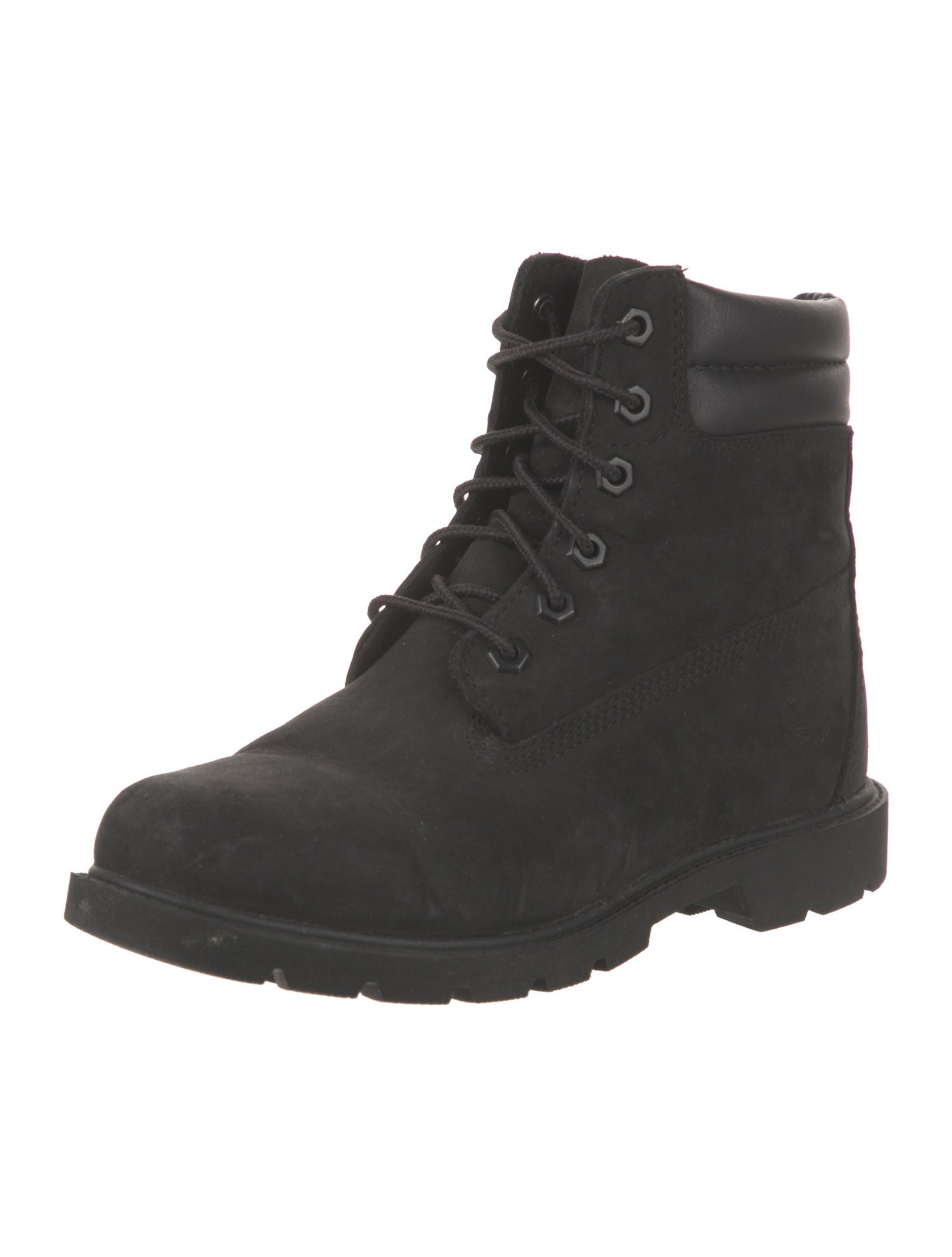 Timberland Suede Leather Trim Embellishment Combat Boots