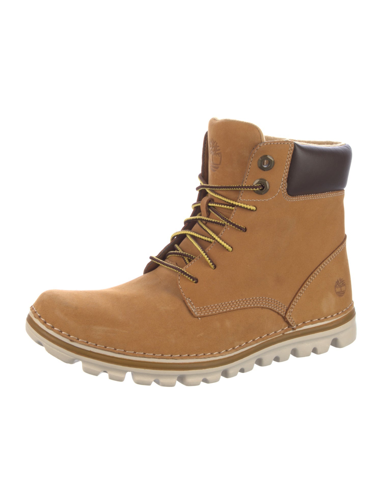 Timberland Leather Leather Trim Embellishment Lace-Up Boots