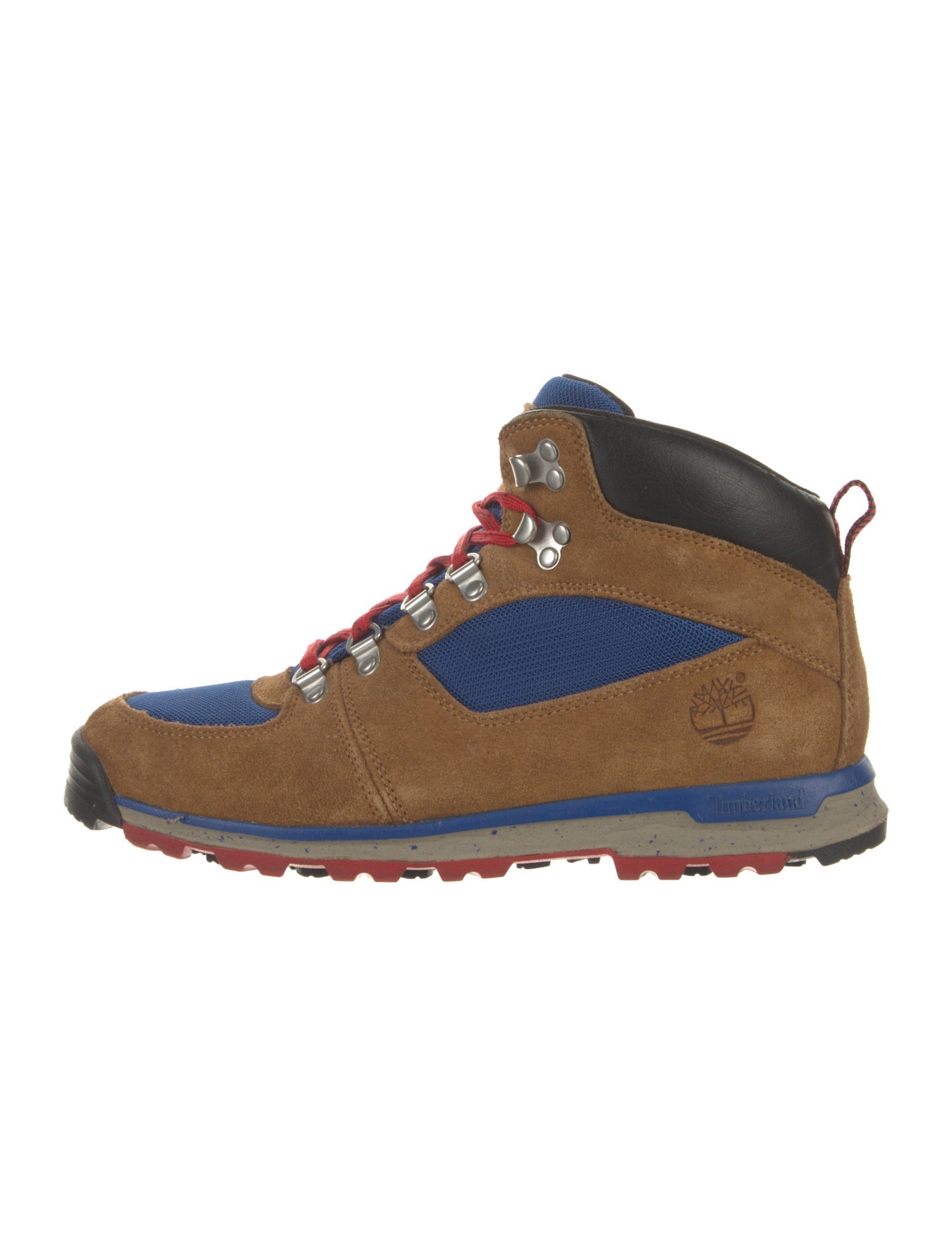 Timberland Suede Colorblock Pattern Hiking Boots