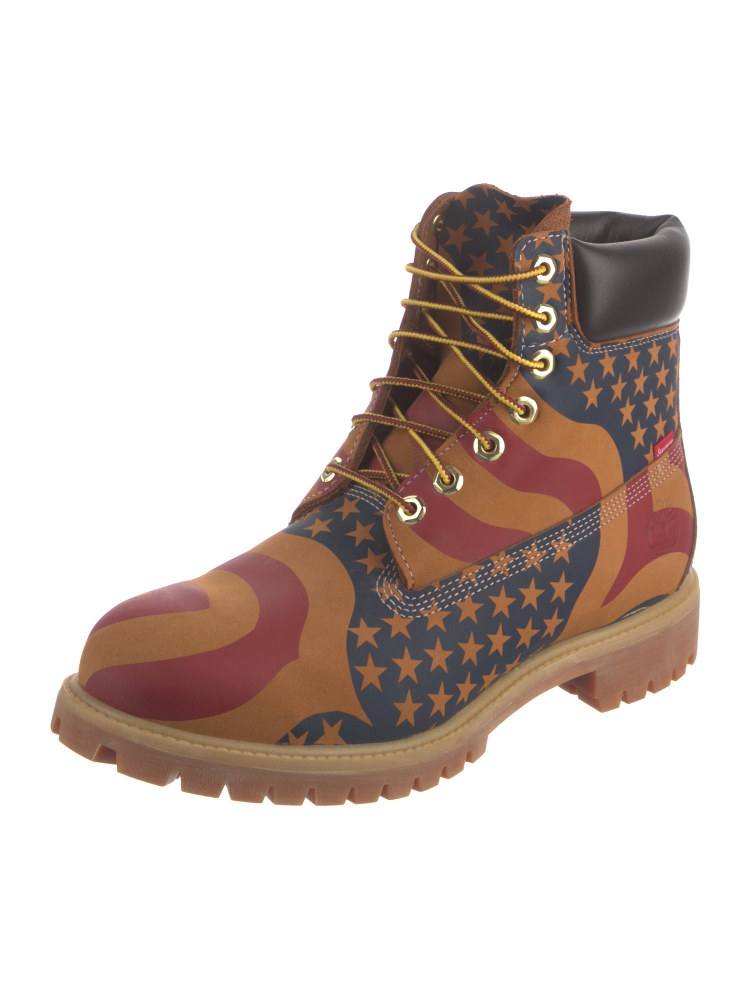 Timberland Leather Printed Hiking Boots