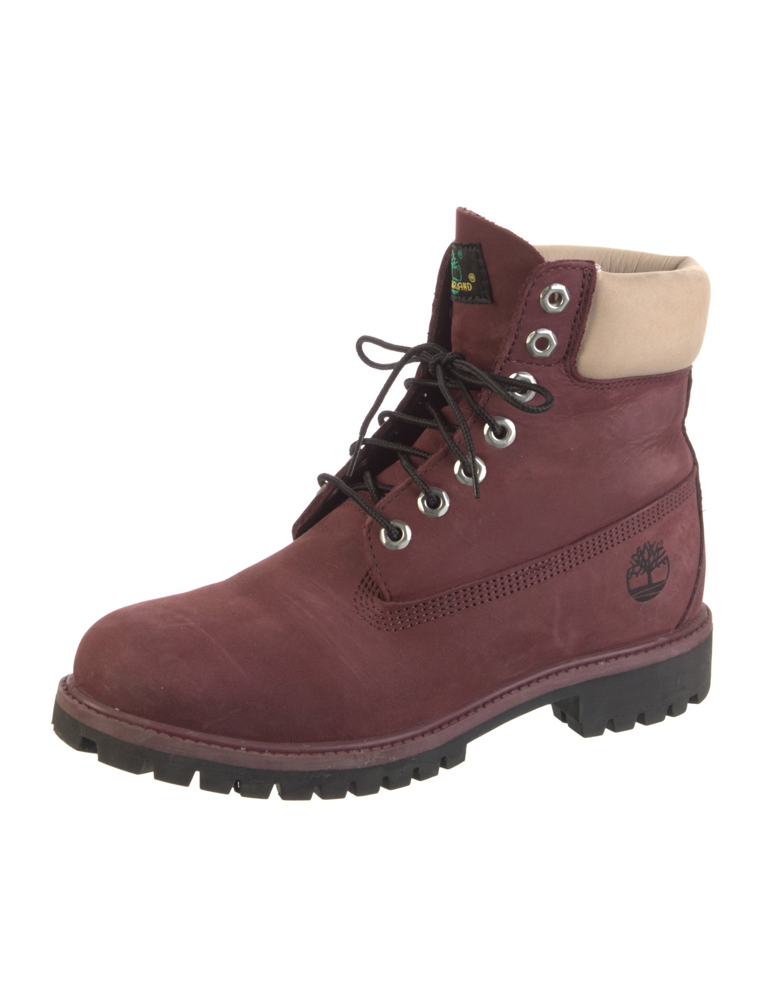 Timberland Nubuck Colorblock Pattern Hiking Boots